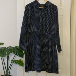 Banana Republic dark navy work shirt dress